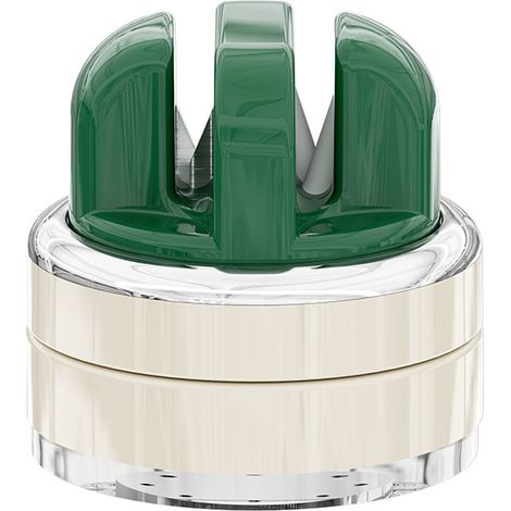Afilador de cuchillos de cocina con base de ventosa, herramienta de afilado profesional multifuncional (verde, 1 unidad) (1/5)