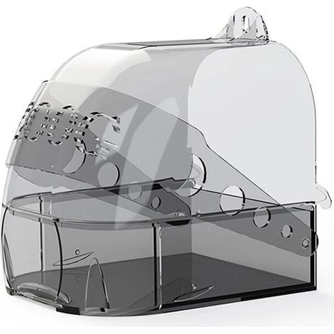 Bain d'oiseaux pour cage, version améliorée, bain pour perroquet, bain d'oiseaux suspendu, fournitures pour cage à oiseaux, salle de bain polyvalente, nid de couchage (1/5)