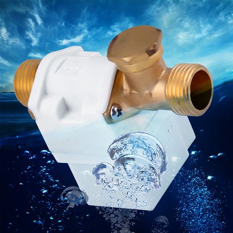 Électrovanne DC12V pressurisée, interface cuivre à filetage externe 4 points avec fonction de clapet anti-retour normalement fermée (1/5)