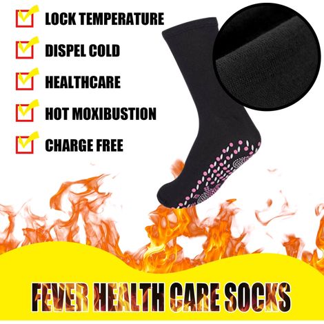 Chaussettes de massage thermique par moxibustion pour améliorer la circulation sanguine des pieds, chaussettes magnétiques de santé (1/5)