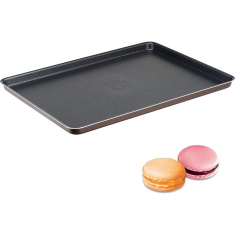 Plaque de cuisson antiadhésif 38x28cm Chocolat (1/5)
