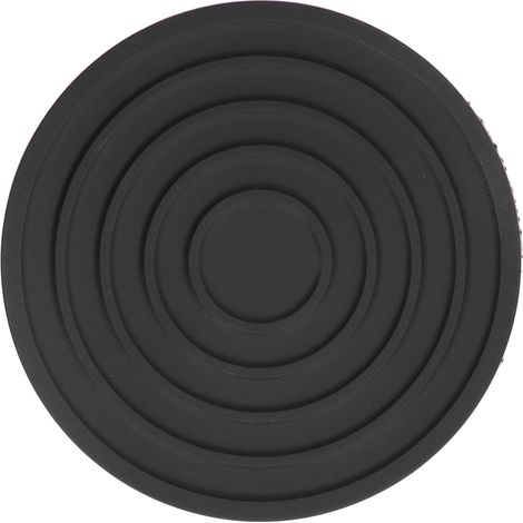 Sous-plat rond en silicone épais résistant à la chaleur, qualité alimentaire pour restaurant et maison, couleur noire (1/5)