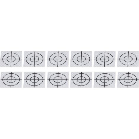 Packung mit 50 reflektierenden Aufklebern, 4 x 5 cm, selbstklebend, für Totalstationen, reflektierendes Band mit den Maßen 1,57 x 1,97 Zoll (1/5)