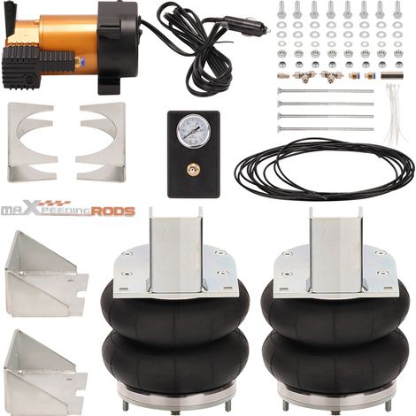Maxpeedingrods – Kit de suspension pneumatique 2x avec compresseur 12V – Pour Iveco Daily 35S 35L 2006-2014 – Capacité de charge 4000 kg – Pression recommandée 75 PSI (1/5)