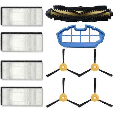 Filtre HEPA, brosse latérale, filtre principal pour Ecovacs Deebot N79S N79/Eufy RoboVac 11 11C/CONGA EXCELLENCE 990, couvercle de brosse (1/5)