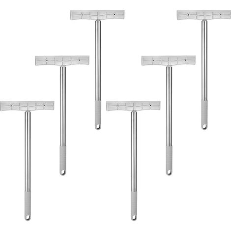 6 Stück pack Tragbare Schildhalterstäbe sur Edelstahl et (1/5)