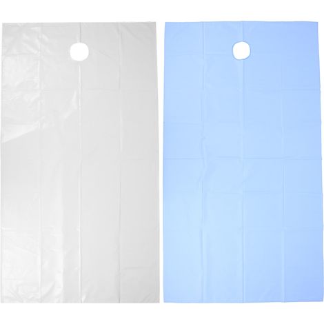 Linges de salon de beauté avec trou respiratoire pour le visage, housse de table de soins SPA, matériel de massage, blanc et bleu (1/5)