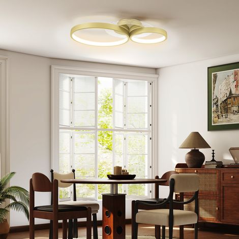 40-W-LED-Deckenleuchte 3000K/4000K/6500K für Schlafzimmer, Wohnzimmer, Küche, Esszimmer, Gold