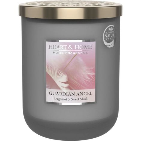 Grande bougie heart and home ange gardien