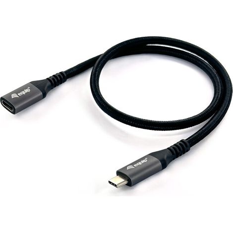 Equip USB 3.2 Gen 2 C-auf-C-Verlängerungskabel, M/F, 1,0 m, 4K/60 Hz, 10 Gbit/s