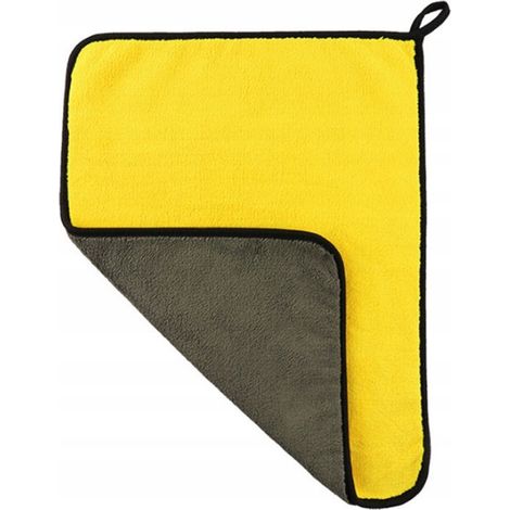 Asciugamano da bagno giallo e nero 60x30 cm, 500 g/m² (1/5)
