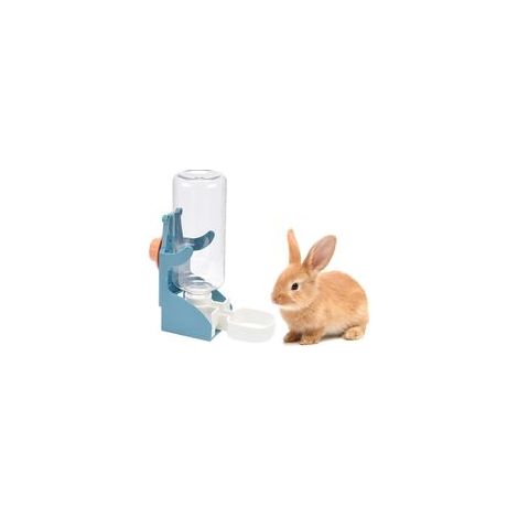Distributeur d'eau Automatique pour Lapin, 500 ML Distributeur Eau à Suspendre Animaux de Compagnie pour Lapin, Cochons d'Inde, Chinchilla, Hamsters, Écureuil, Furet (Bleu) (1/5)