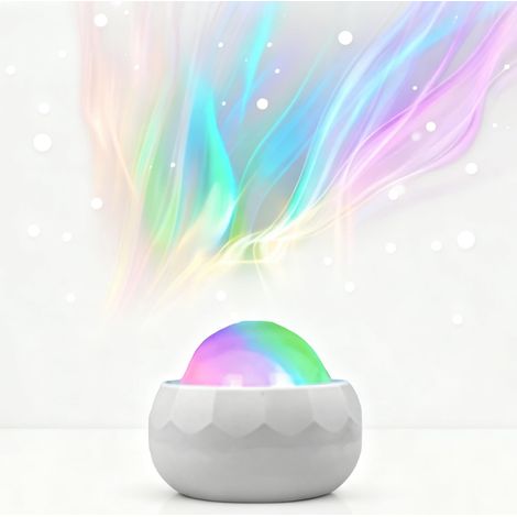 Veilleuse projecteur Galaxy – Aurorá Lights Projecteur Aurorá, étoile irisée, lumières ambiantes avec télécommande, vitesse et luminosité réglables, nuit décorative USB. (1/5)