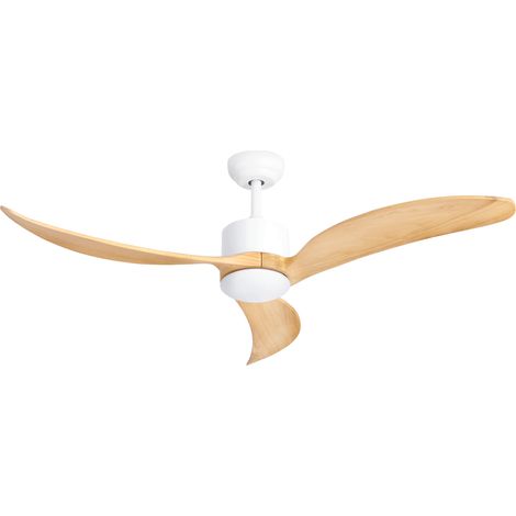 Forlight - Ventilador de Techo CERO, 6 Velocidades, Mando a Distancia Incluido, Blanco, Función Verano/Invierno