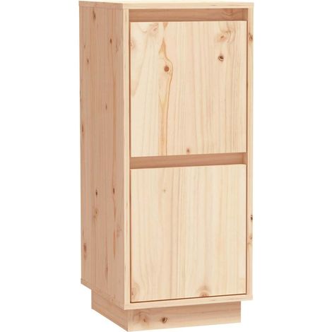 Sideboard/Anrichte/Buffet 31,5x34x75 cm Massivholz Kiefer LXWW776446 (1/5)