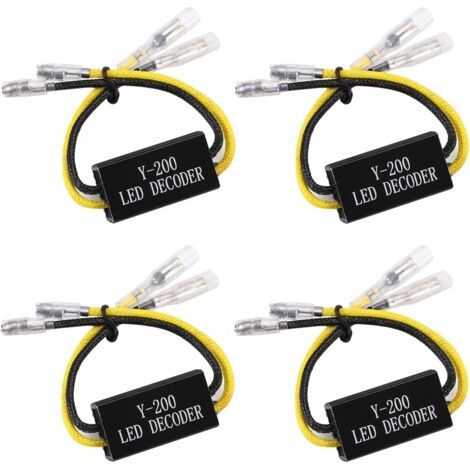 4 pièces 12V moto LED résistance de puissance résistance de charge décodeurs clignotants contrôleur de correction pour moto scooter (1/5)