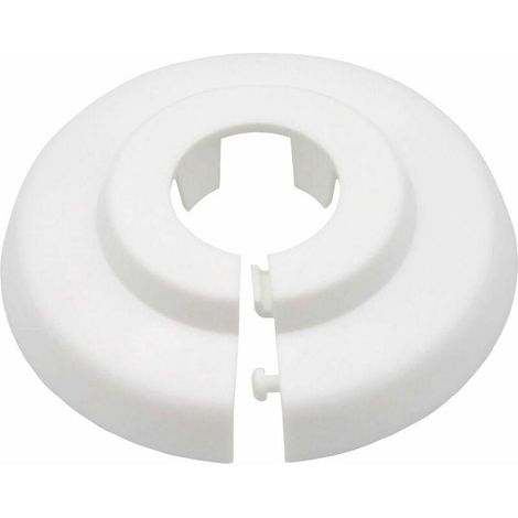 Pack of 10 Single Rosettes for Radiator Tubes, Cover for Heating Pipes, Rosette, Ring, 12mm (1/5)
