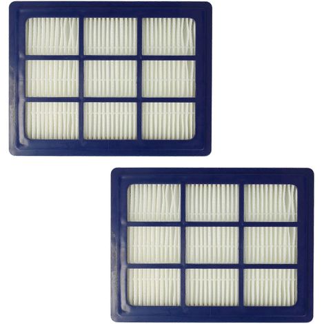 2x Filtre à Staubsauger compatible avec Nilfisk VP600 VP300 EU2 HEPA VP930 VU500 Filtre à Staubsauger HEPA Bleu Blanc (1/4)