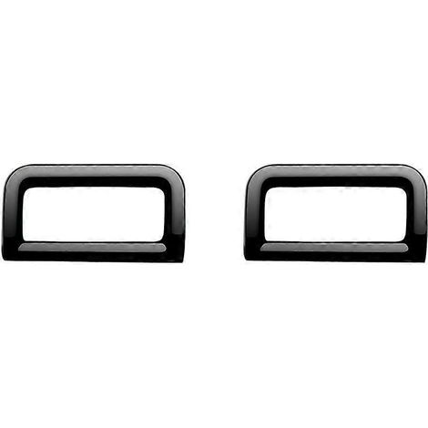 Cadre de garniture de grille d'aération de tableau de bord de voiture compatible avec N-BOX 2024, noir brillant. (1/5)
