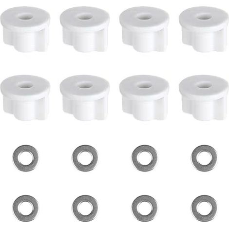 Lot de 8 rondelles de fixation pour abattant de WC - Fixation de rechange pour abattant de WC (1/5)