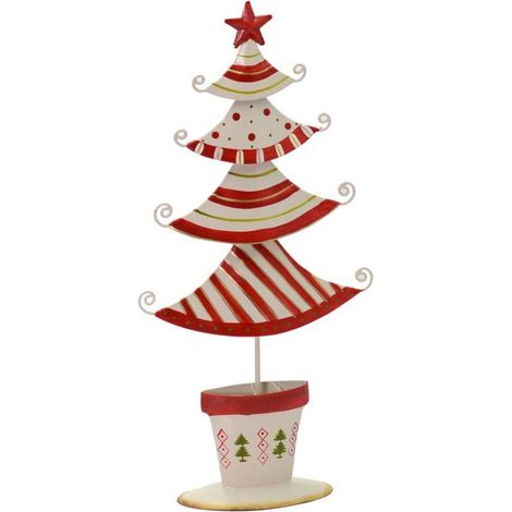 ALBERO NATALIZIO IN METALLO H 22 CM
