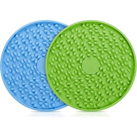 Leckmatte für Hunde mit Saugnäpfen aus Silikon, zum Baden, Trainieren und Füttern von Tieren.