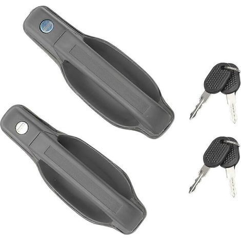 Poignées de porte extérieures sans clé pour véhicules Iveco Daily 93936134 93936135 - Gris foncé (1/5)