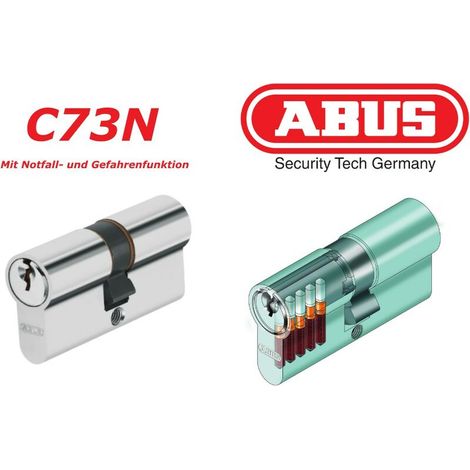 Double cylindre profilé C 73 N 35/55 mm NuG avec deux clés. 3 serrures différentes