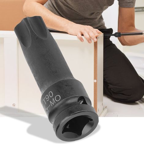 Adaptateur de douille 1/2" à tête étoilée pour clé à chocs pneumatique, outils de réparation automobile (T90) (1/5)