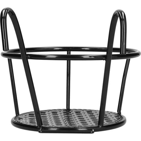 Support à fleurs en fer forgé épais, jardinière suspendue, pothos, support à fleurs suspendu pour balcon, étagère suspendue de style européen pour rebord de fenêtre, noir. (1/5)