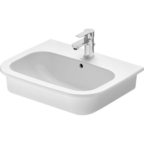 Duravit – Vasque à encastrer 545x435 mm – Céramique sanitaire blanche – Avec trou pour robinetterie – 337540000