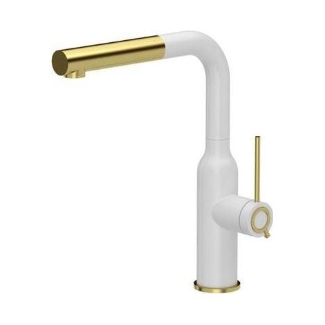 Quadron Angelina Q Line Set di Pentole Bianco Opaco Oro