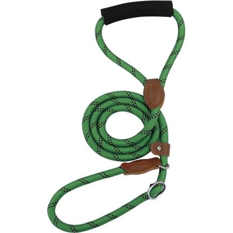 COLLAR ANTIDESLIZANTE PARA PERROS VERDE LARGO 130 cm DIÁMETRO 10 mm (1/5)