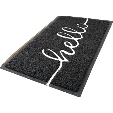 Zerbino d'ingresso, assorbente, antiscivolo, nero, 40x60 (1/2)