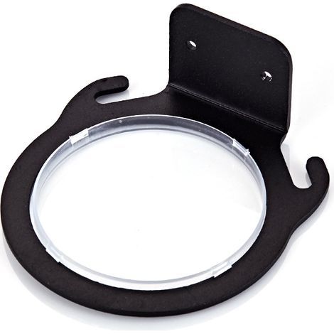 Support mural pour sèche-cheveux Black space Support mural pour sèche-cheveux Support mural pour sèche-cheveux en aluminium (sans vis) pour salle de bains Diamètre intérieur 7,5 cm (1/5)