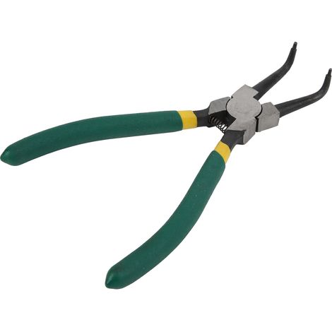 Pince à circlips, pince à circlips interne courbe, acier à outils, poignée à ressort, outil à main (1/5)