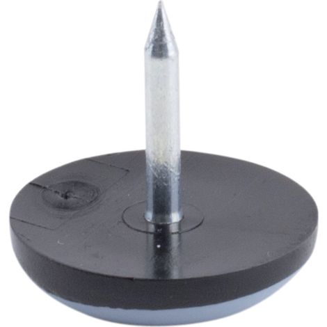 Möbelgleiter mit Teflonbeschichtung, 19 mm Durchmesser, grau SANS MARQUE