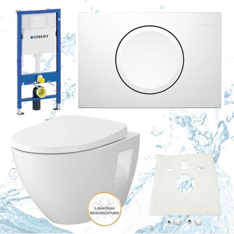 Geberit Vorwandelement Vento WC spülrandlos Komplettset Delta 15 (1/5)