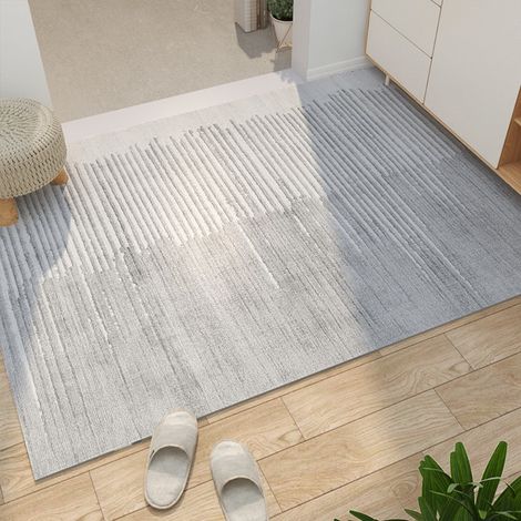 Cuir Chihiro 5080cm Tapis d'entrée en cuir, lavable, découpable, résistant aux taches, adapté au détachage. (1/4)