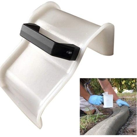 Plâtrerie Truelle Outils De Construction, Le Béton Truelle Plâtrage Bordures Truelle DIY Paysage Curb Toolwith Poignée Maçonnerie Truelles Main (1/5)
