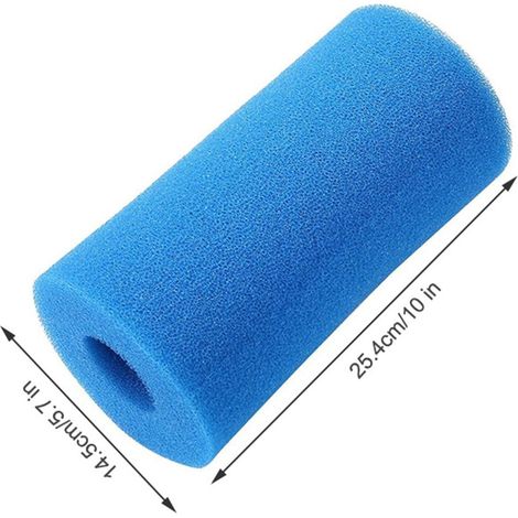 Filtre En Éponge Pour Piscine - Type B Réutilisable Et Lavable - Compatible Avec Pompe À Filtre Intex - 14,5 x 4,5 x 25,4 cm - 1 Pièce (1/5)
