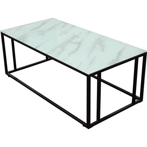 Rock2 table basse blanc.