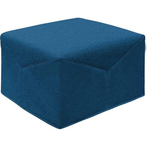EVERGREENWEB - Pouf Letto Singolo con Materasso Waterfoam Alto 10 cm, Salvaspazio Pieghevole, Puff poggiapiedi, Ottomano, Tessuto Sfoderabile e Lavabile, per Camera Cameretta Soggiorno - Iris (1/4)