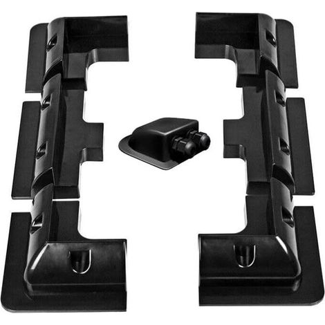 Lot de 7 supports de montage pour panneau solaire ABS sans perçage avec presse-étoupe, construction pour maison, remorques, bateaux, camionnettes, garages, mur et autres installations de (1/5)