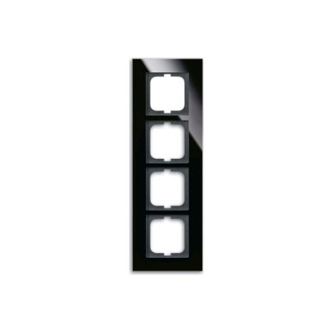 Busch-Jaeger Marco embellecedor 4 veces vidrio negro - carat® (1724-825), 2CKA001754A4325 (1/2)