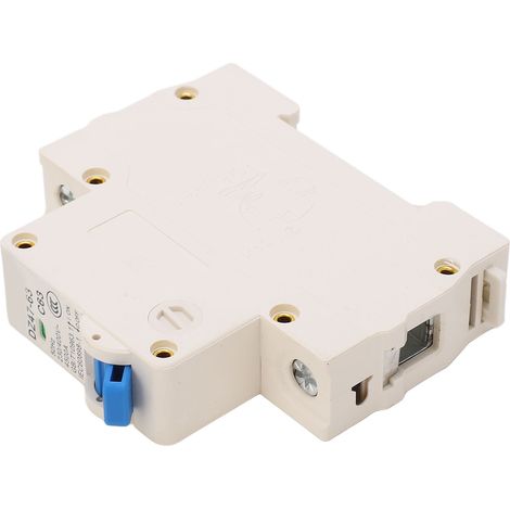 Disjoncteur miniature unipolaire, pouvoir de coupure de 4500 A, ignifugé, montage sur rail DIN, 230 V/400 V (1/5)