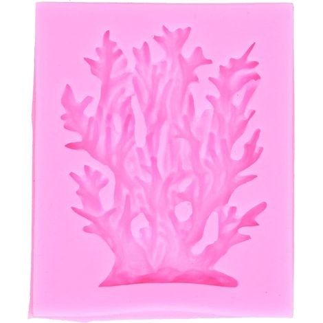 Moule en silicone forme corail et arbre pour chocolat et gâteaux outil de décoration pour pâtisserie et résine (1/5)