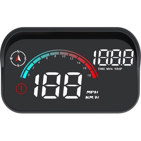Un fantastico display head-up compatibile con auto con barra di velocità a gradiente, un HUD universale compatibile con auto, un tachimetro multifunzionale, dati satellitari GPS e Beidou accurati, un (1/5)