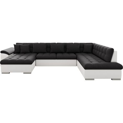 Sofá rinconero Comfivo Gemma, Soft 017 + Soul 20, Función de descanso, Almacenaje, 348x205x76cm, 0