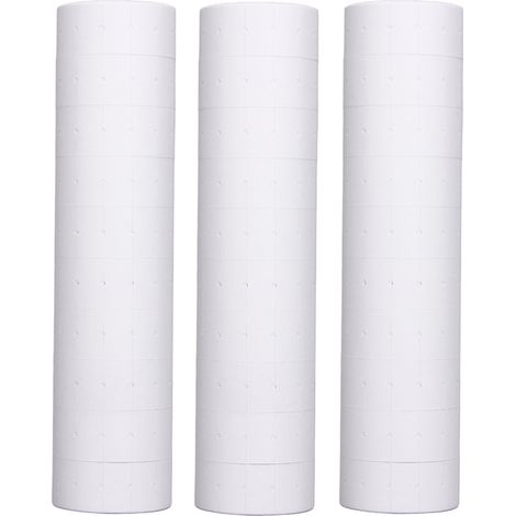Étiquettes de prix 21x12mm blanches, 15000 pièces, lot de 3 rouleaux pour pistolet M5500 MX5500 (1/5)